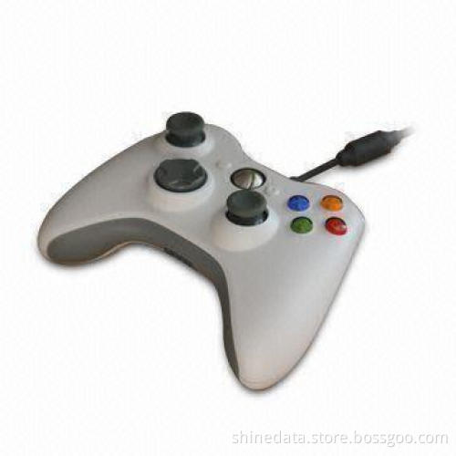 Wired White Controller Joypad with Improved Ergonomic Design, Used for Xbox360